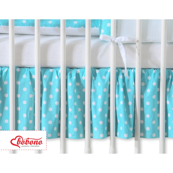 Decoratieve Bedrok Stofhoes Maskerende Ruche voor Kinderbed 140x70 cm - Harten