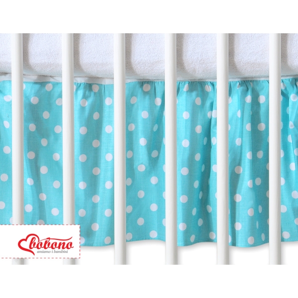 Decoratieve Bedrok Stofhoes Maskerende Ruche voor Kinderbed 140x70 cm - Harten