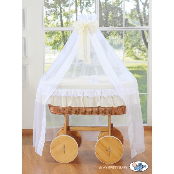 Deluxe Babywieg met Hemeltje Ivoor Bellamie