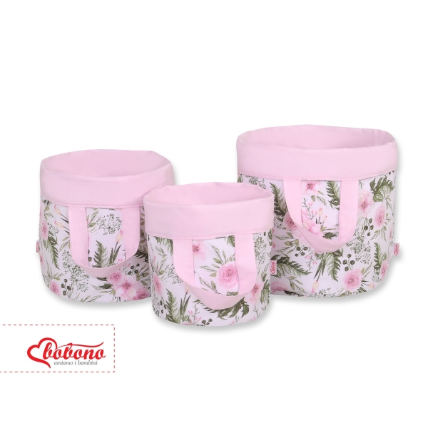 Dubbelzijdige Opbergmand  L Roze
