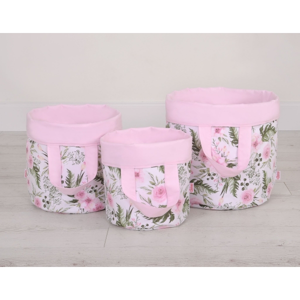 Dubbelzijdige Opbergmand  L Roze