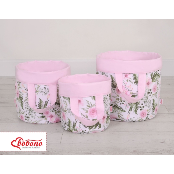 Dubbelzijdige Opbergmand  L Roze