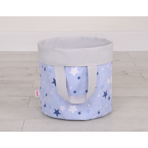 Dubbelzijdige Opbergmand  S Blauw Grijs Sterren