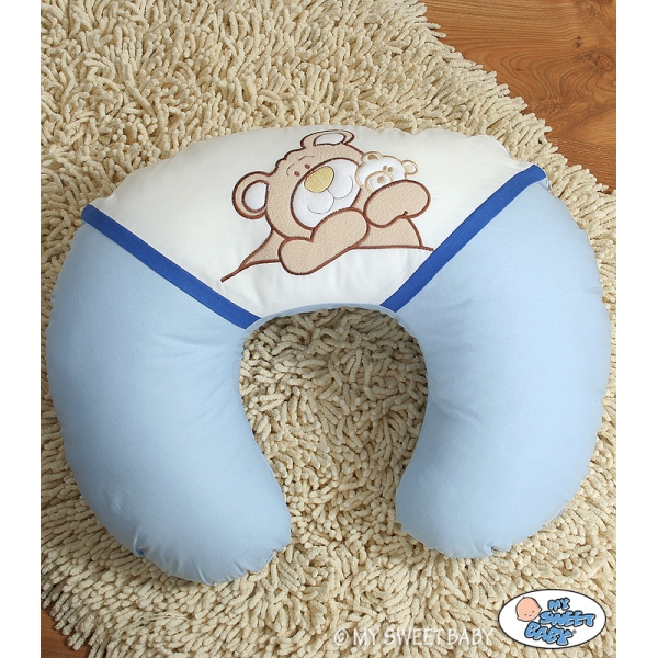 Extra Hoes voor Voedingskussen - Barnabas Bear Blauw Teddy Bear Branaba