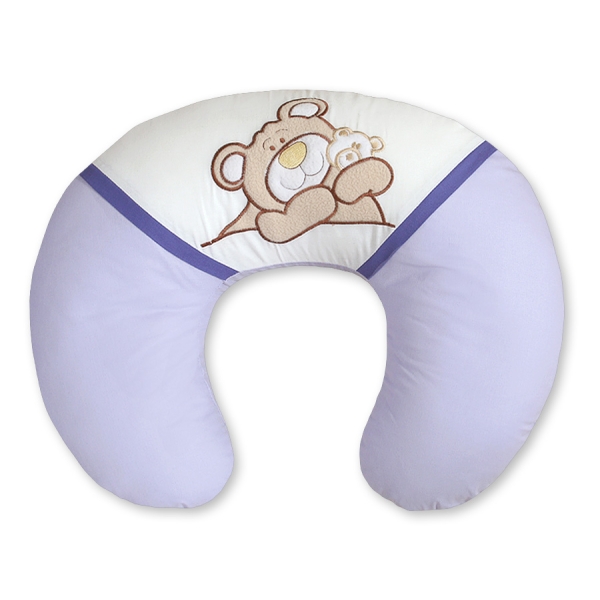 Extra Hoes voor Voedingskussen - Barnabas Bear Purper Teddy Bear Branaba