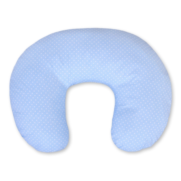 Extra Hoes voor Voedingskussen - Harten Blauw Polkaprikker