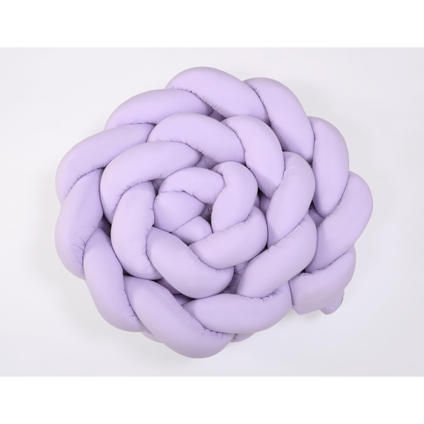 Gevlochten Bedomrander Ledikant XXL Knoop Purper