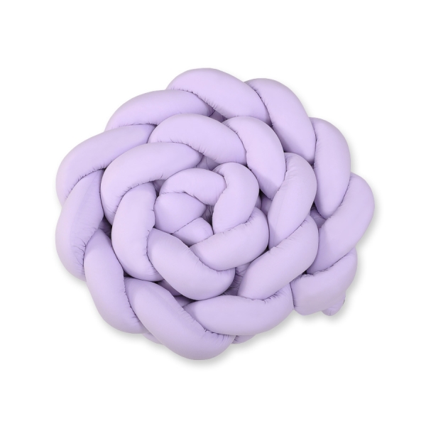 Gevlochten Bedomrander Ledikant XXL Knoop Purper