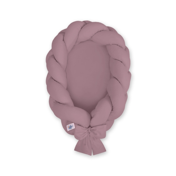 Gevlochten Bedrand Babynestje 2 in 1 Pastelviolet