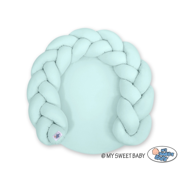 Gevlochten Donut & Bedbumper Speelmat 2 in 1 Mint