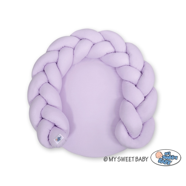Gevlochten Donut & Bedbumper Speelmat 2 in 1 Purper