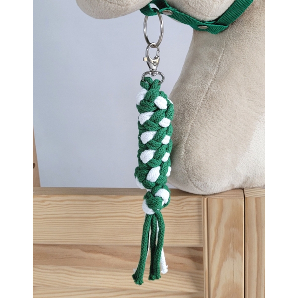 Gevlochten Touw voor Stokpaardje Hobby Horse Wit Groen