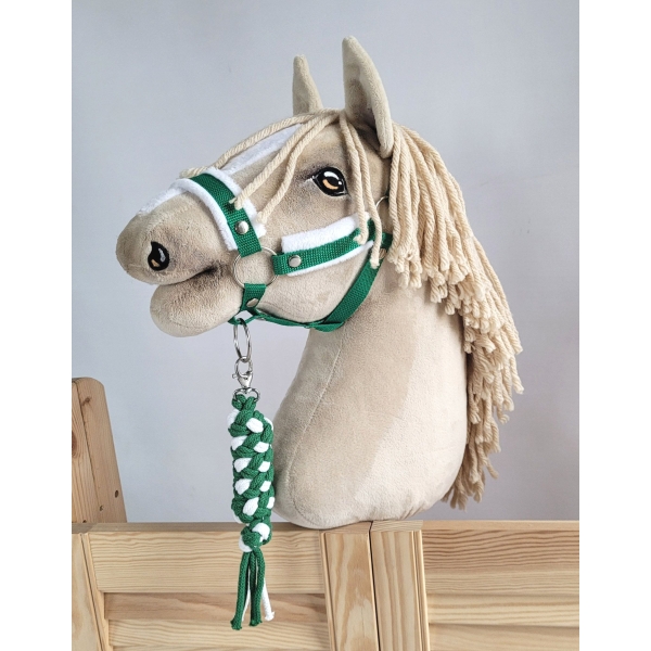Gevlochten Touw voor Stokpaardje Hobby Horse Wit Groen