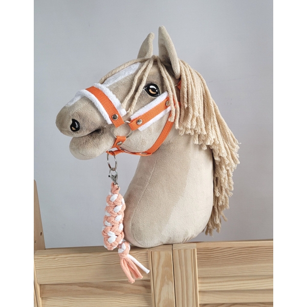 Gevlochten Touw voor Stokpaardje Hobby Horse Wit Oranje