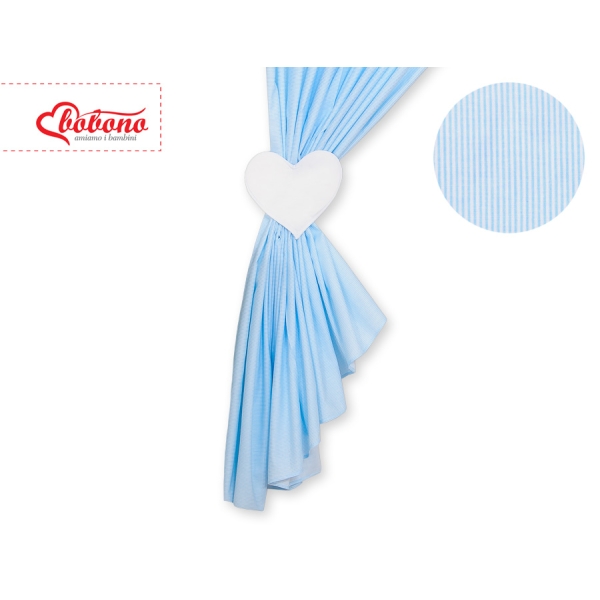 Gordijnen voor Babykamer - Harten Blauw Snijder