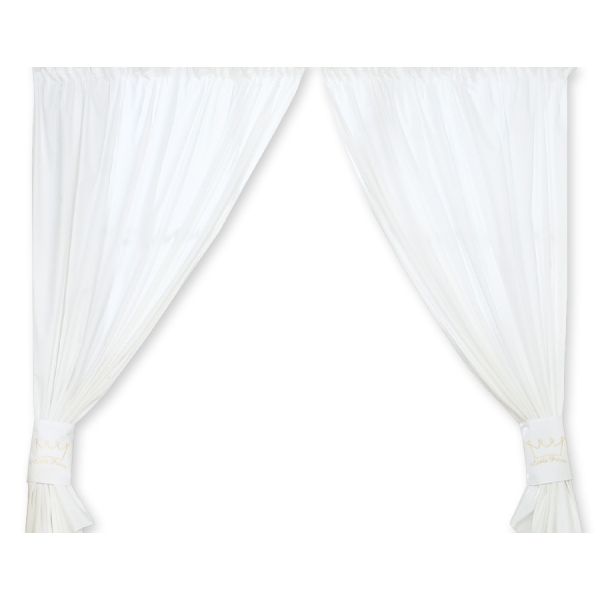 Gordijnen voor Babykamer -  Wit Little Prince Princess
