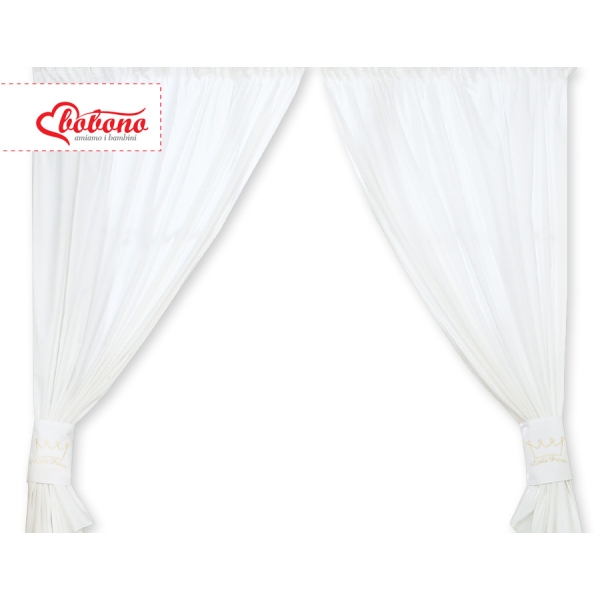 Gordijnen voor Babykamer -  Wit Little Prince Princess