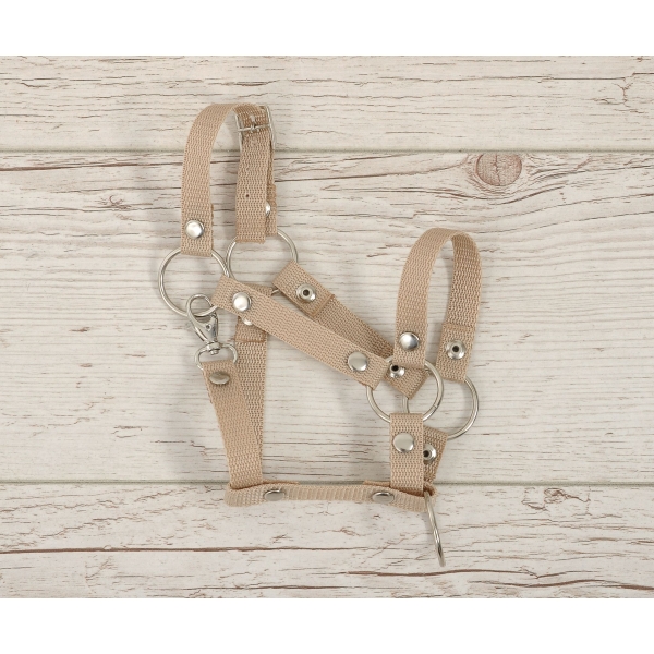 Halster voor Stokpaardje Hobby Horse Beige