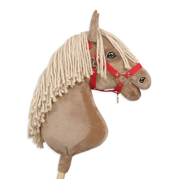 Halster voor Stokpaardje Hobby Horse Rood