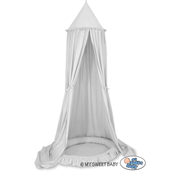 Hangende Klamboe met Nest voor Babykamer Grijs