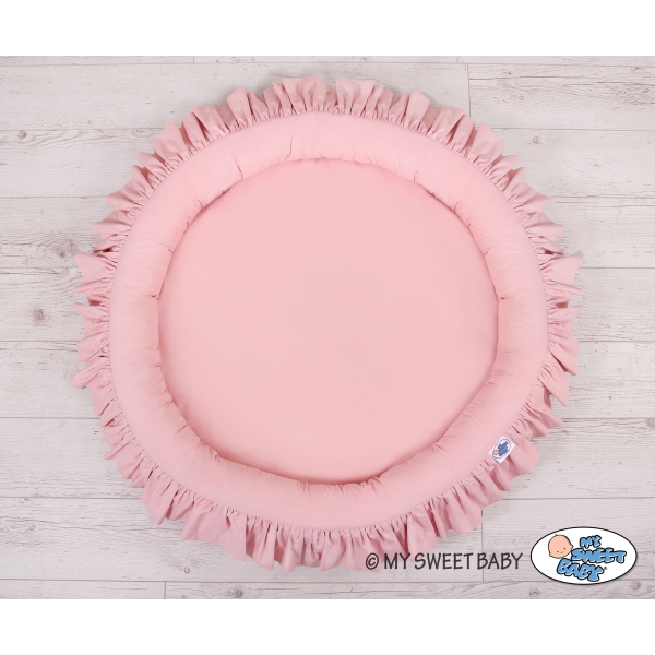 Hangende Klamboe met Nest voor Babykamer Stofroze