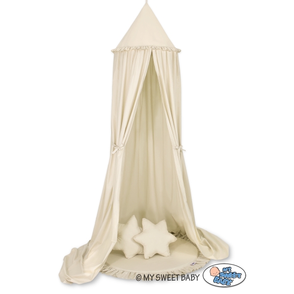 Hangende Klamboe Speelmat Kussenset  voor Babykamer Beige