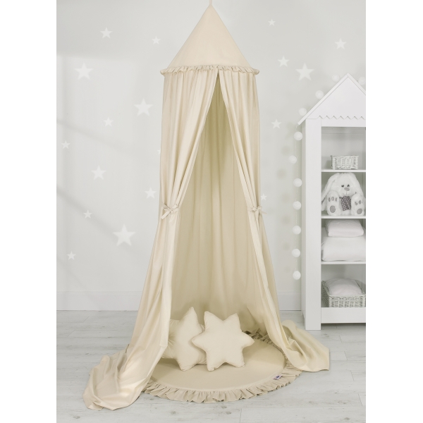 Hangende Klamboe Speelmat Kussenset  voor Babykamer Beige