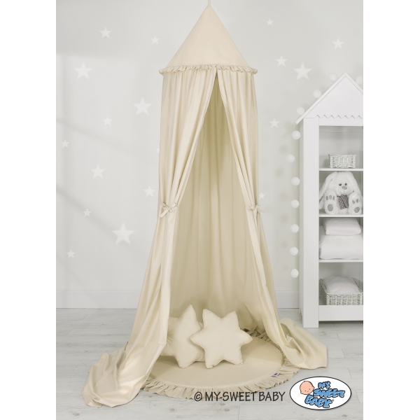 Hangende Klamboe Speelmat Kussenset  voor Babykamer Beige