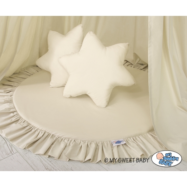 Hangende Klamboe Speelmat Kussenset  voor Babykamer Beige