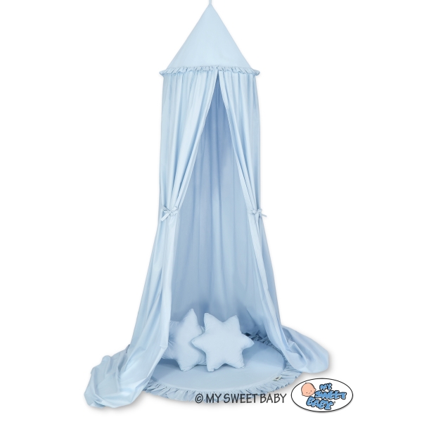 Hangende Klamboe Speelmat Kussenset  voor Babykamer Blauw