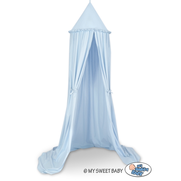 Hangende Luifel van Katoen voor Babykamer Blauw