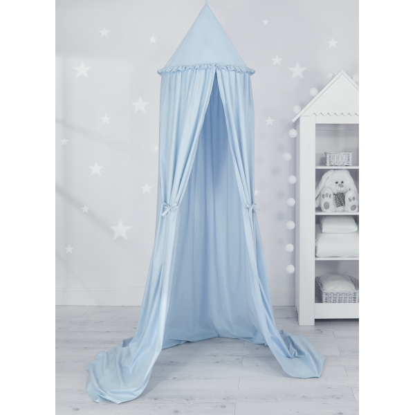 Hangende Luifel van Katoen voor Babykamer Blauw