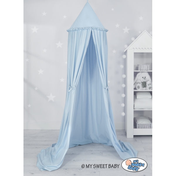 Hangende Luifel van Katoen voor Babykamer Blauw