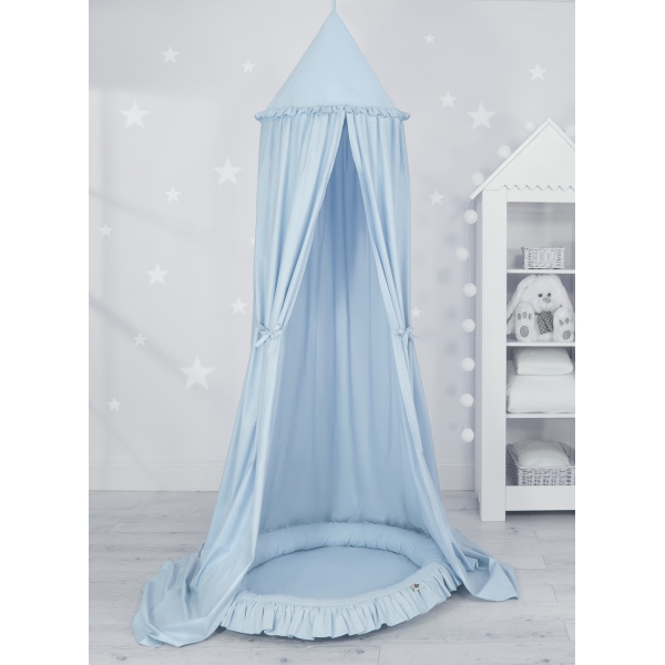 Hangende Luifel van Katoen voor Babykamer Blauw