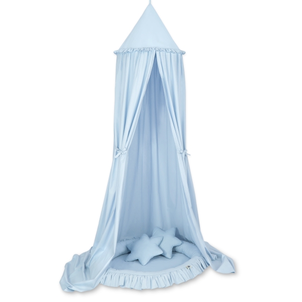 Hangende Luifel van Katoen voor Babykamer Blauw