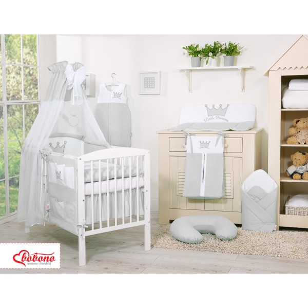 Hemeltje van Tule voor Babybed -  Grijs Sifonki Little Prince Princess