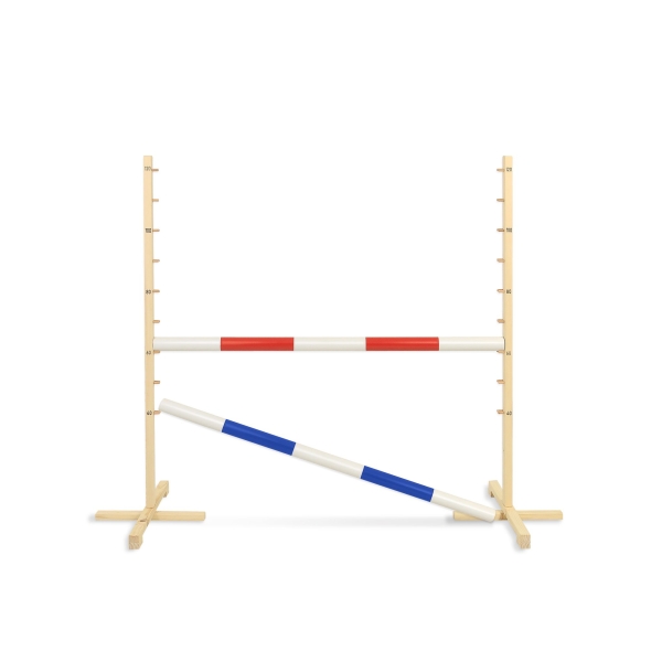 Hindernis voor Hobby Horse 120cm, 2x Stang 50mm Rood