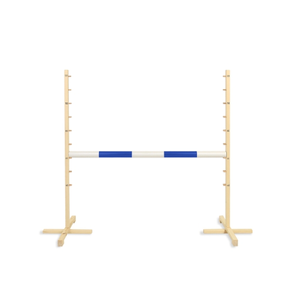 Hindernis voor Stokpaarden 120 cm met Stang 50mm Blauw