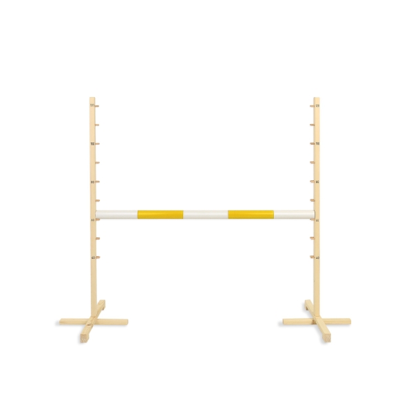 Hindernis voor Stokpaarden 120 cm met Stang 50mm Geel