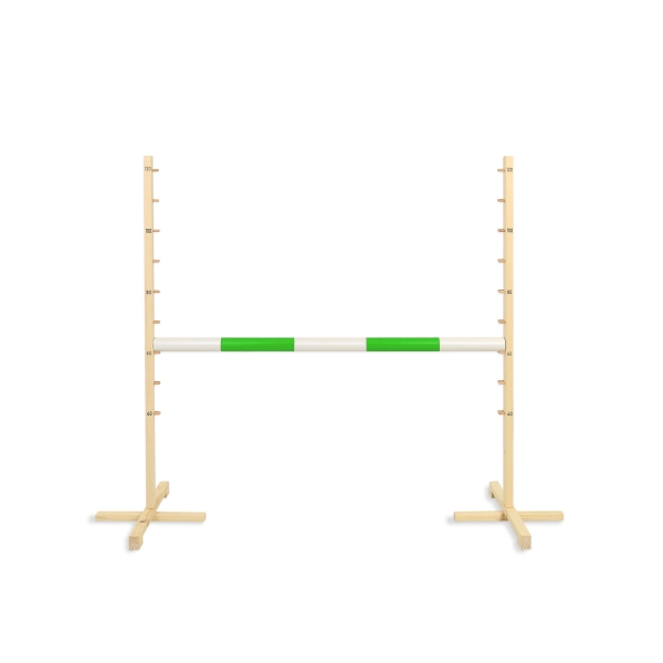 Hindernis voor Stokpaarden 120 cm met Stang 50mm Groen