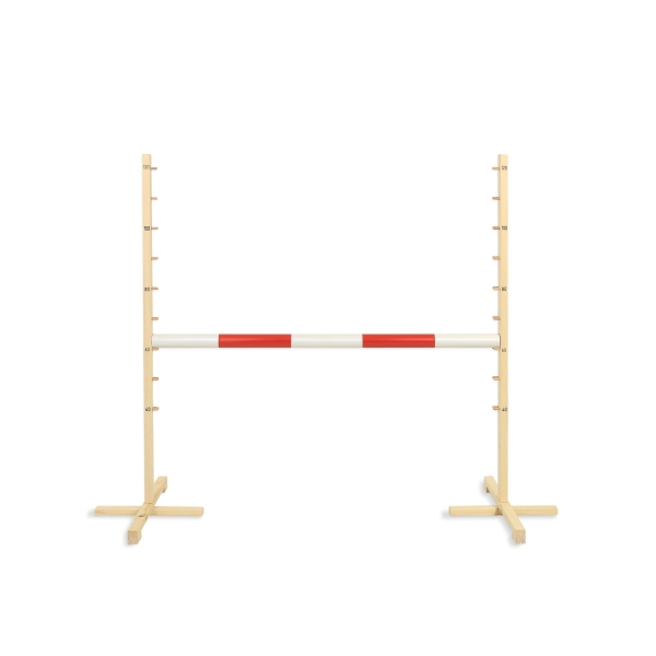 Hindernis voor Stokpaarden 120 cm met Stang 50mm Rood
