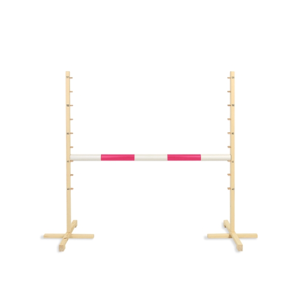 Hindernis voor Stokpaarden 120 cm met Stang 50mm Roze