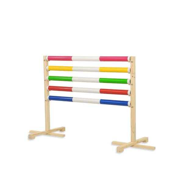 Hindernis voor Stokpaarden 80 cm met Stang 50mm Blauw