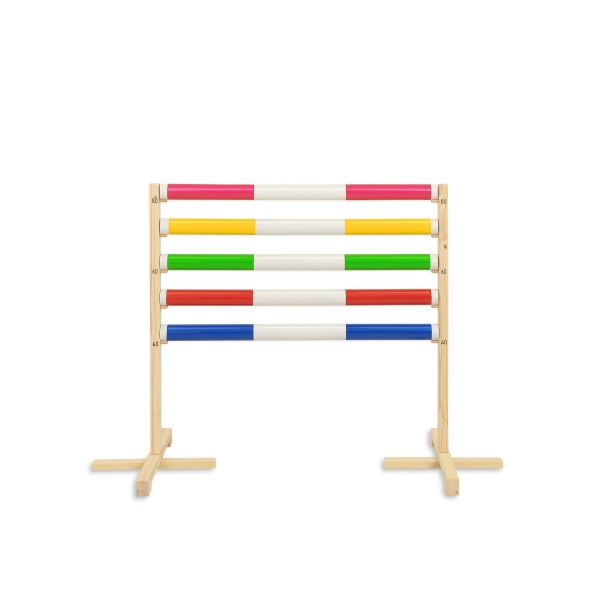 Hindernis voor Stokpaarden 80 cm met Stang 50mm Blauw