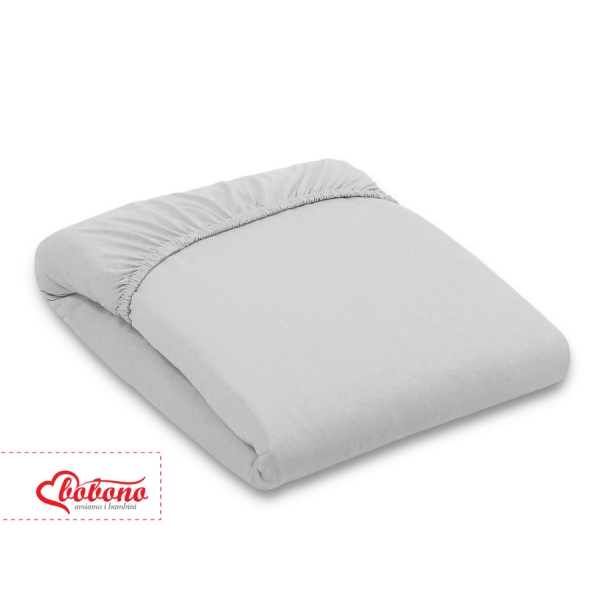 Hoeslaken Jersey voor Kinderbed 140x200 cm Grijs
