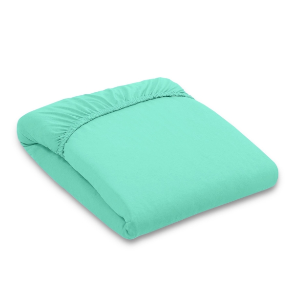 Hoeslaken Jersey voor Kinderbed 140x200 cm Mint