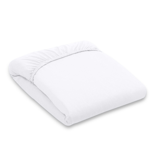 Hoeslaken Jersey voor Kinderbed 140x200 cm Wit