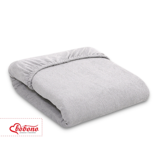 Hoeslaken Juniorbed Frotte 80x200 cm Grijs