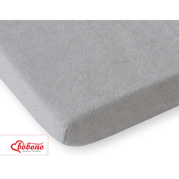 Hoeslaken Juniorbed Frotte 80x200 cm Grijs