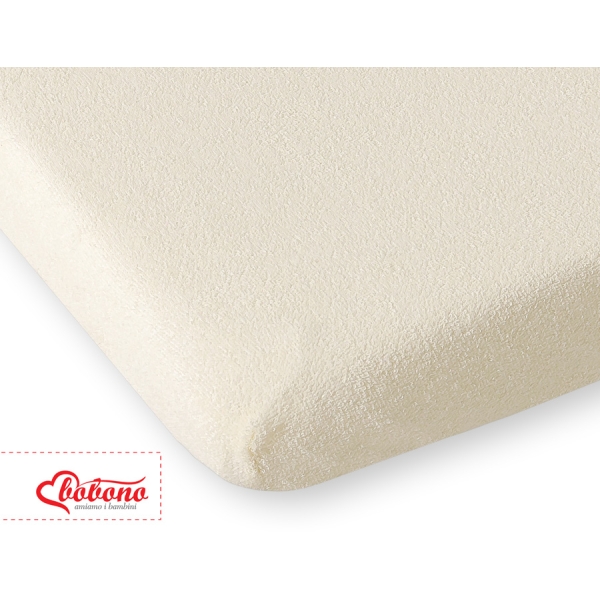 Hoeslaken van Frotte (Badstof) voor Kinderbed 140x70cm Ivoor